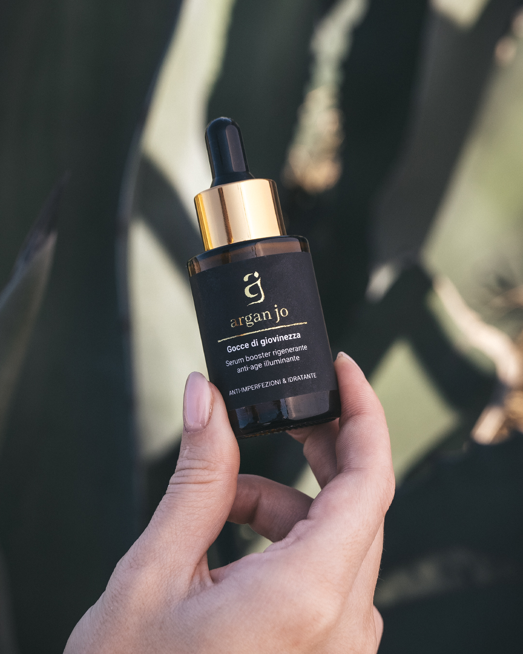 Siero viso gocce di giovinezza a base di argan
