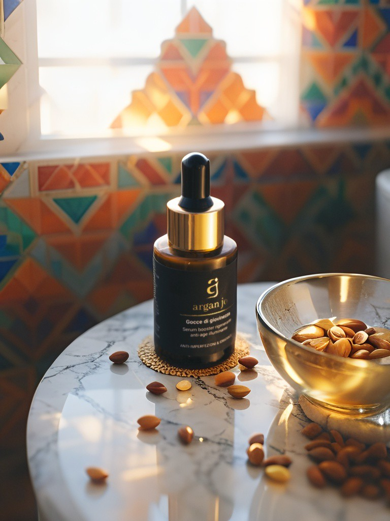 Siero viso booster a base di argan